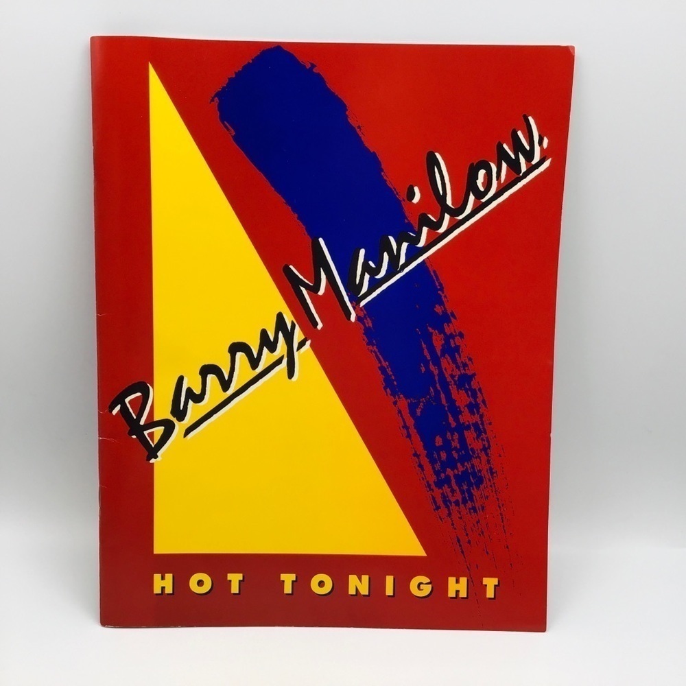 VINTAGE Barry Manilow 80’s HOT TONIGHT Concert Tour Souvenir Photo Progr…